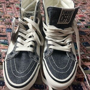 Vans Black and White Athletic Shoes